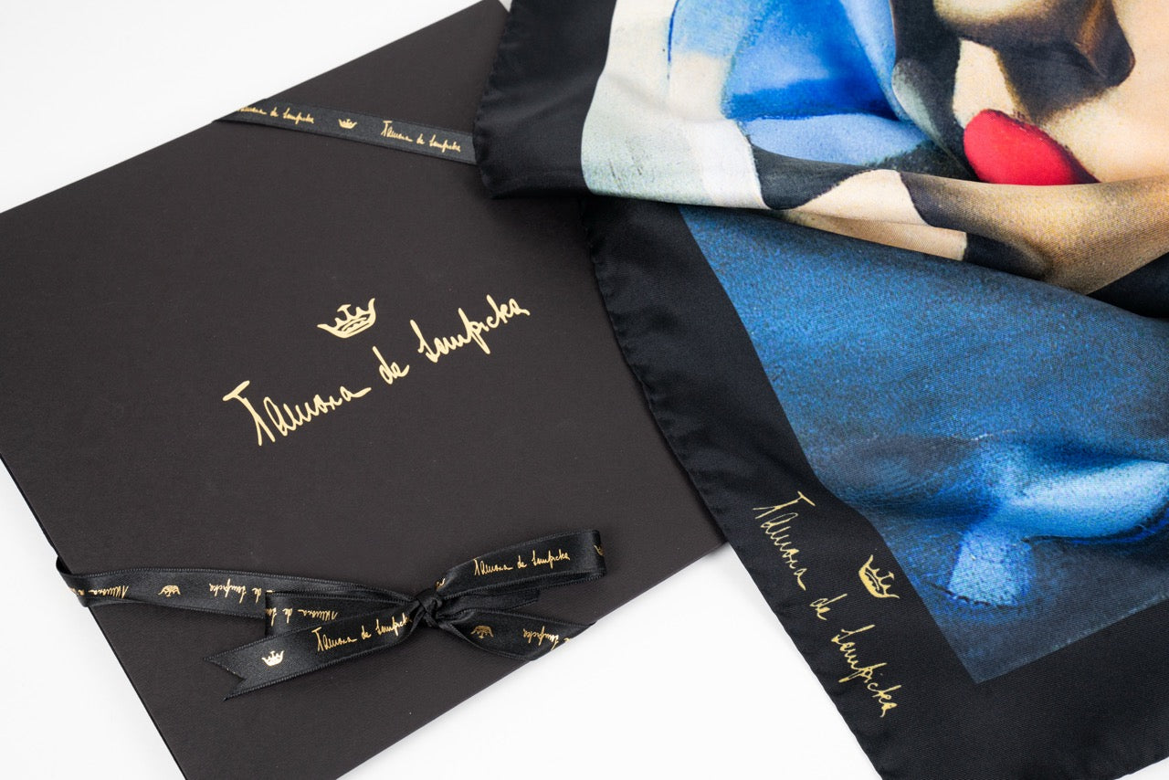 The Blue Scarf Silk Scarf