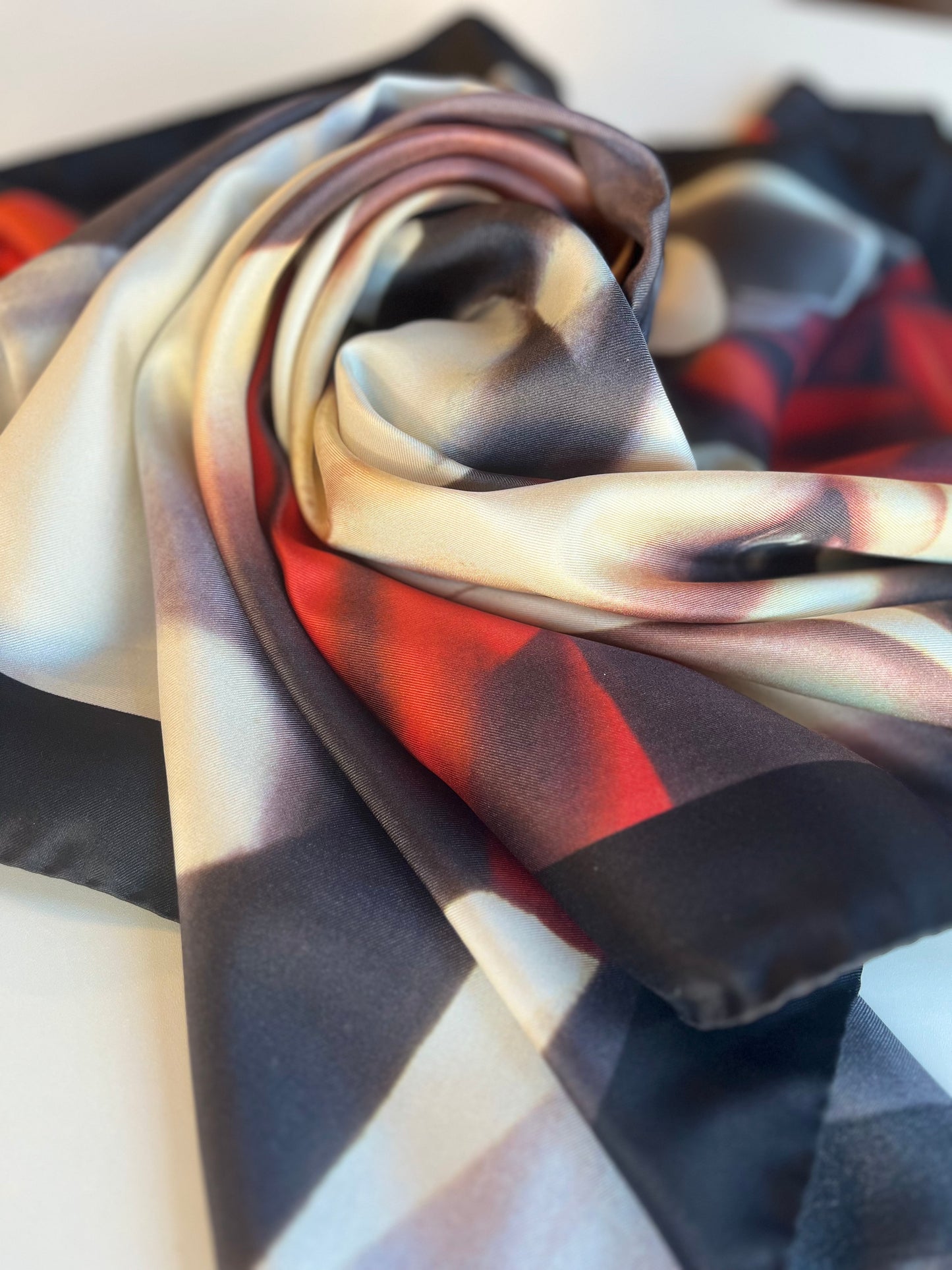 Portrait of Ira P Silk Scarf