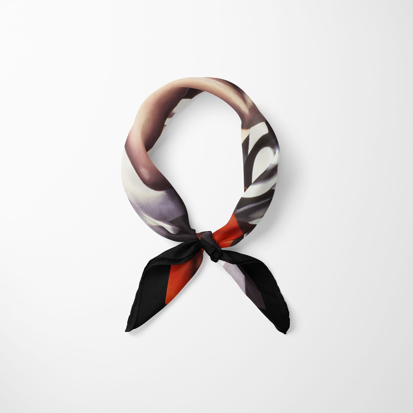 Portrait of Ira P Silk Georgette Scarf