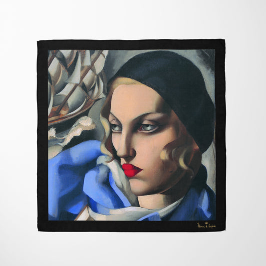 The Blue Scarf Silk Scarf