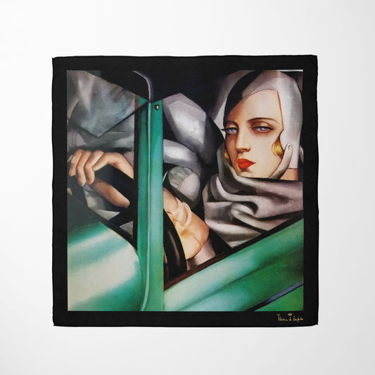 Autoportrait, Tamara in the Green Bugatti Silk Scarf